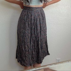 Floral midi skirt